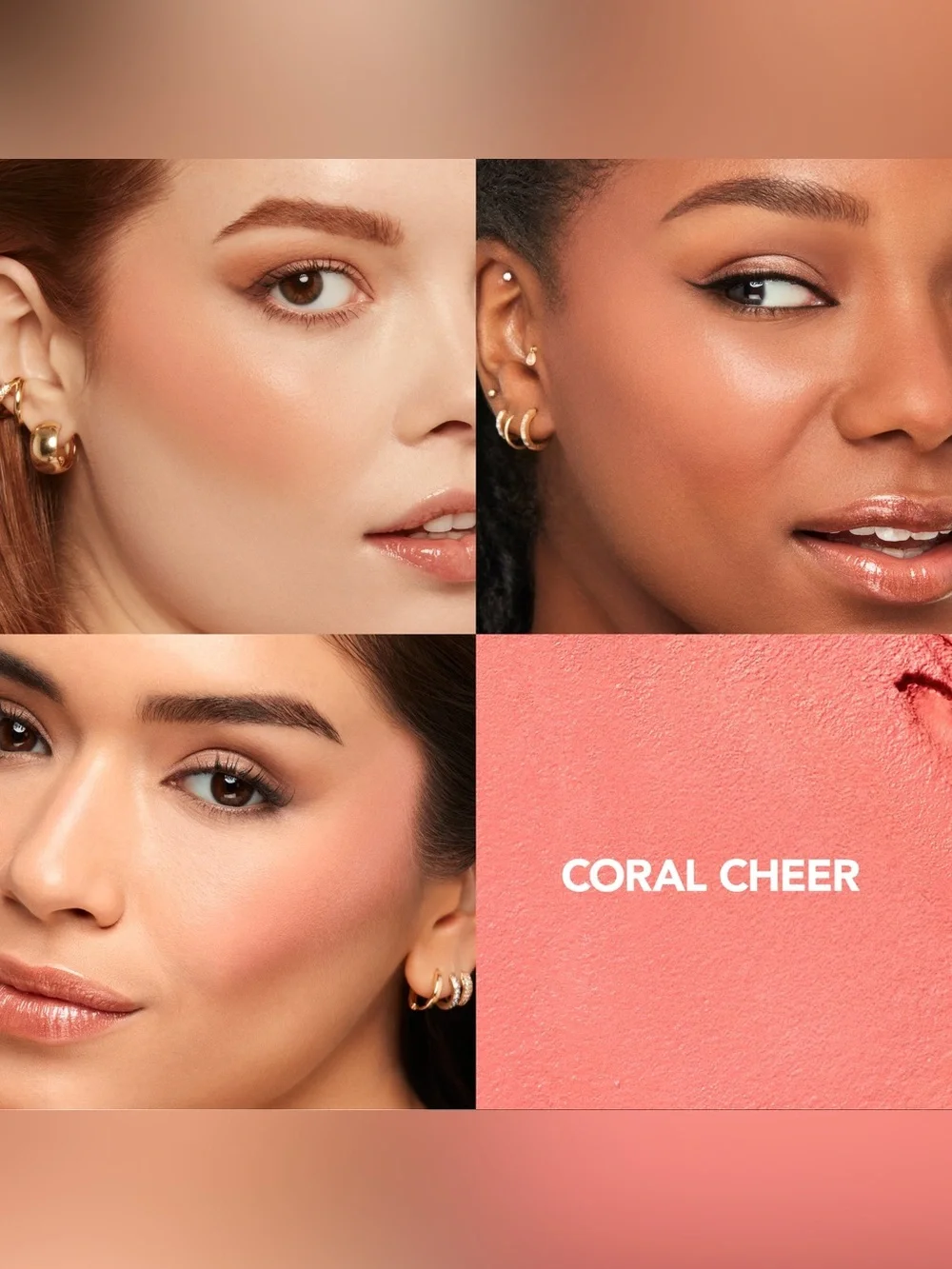 NIB Buxom PLUMP SHOT™ PEPTIDE PLUMPING CREAM BLUSH in Coral Cheer
